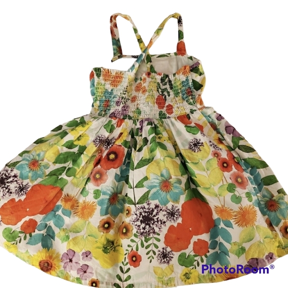 Floral Spring Dress Girls Size 4/5 - Picture 2 of 5